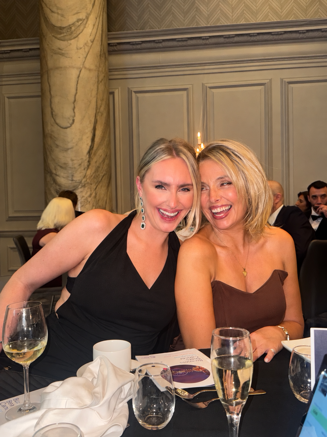 Francesca and Mary Ann at Business Beats Cancer Glasgow