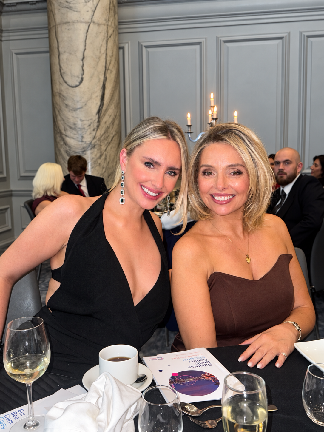 Francesca Devine and Mary Ann Smith together at the charity dinner
